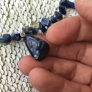 NWOT Blue Lapis Pendant Necklace 17”